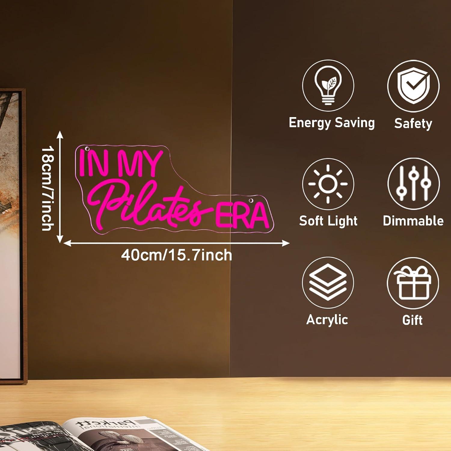 In My Pilates Era Neon Sign Di - огляд і ціна Yoga Fitness Room