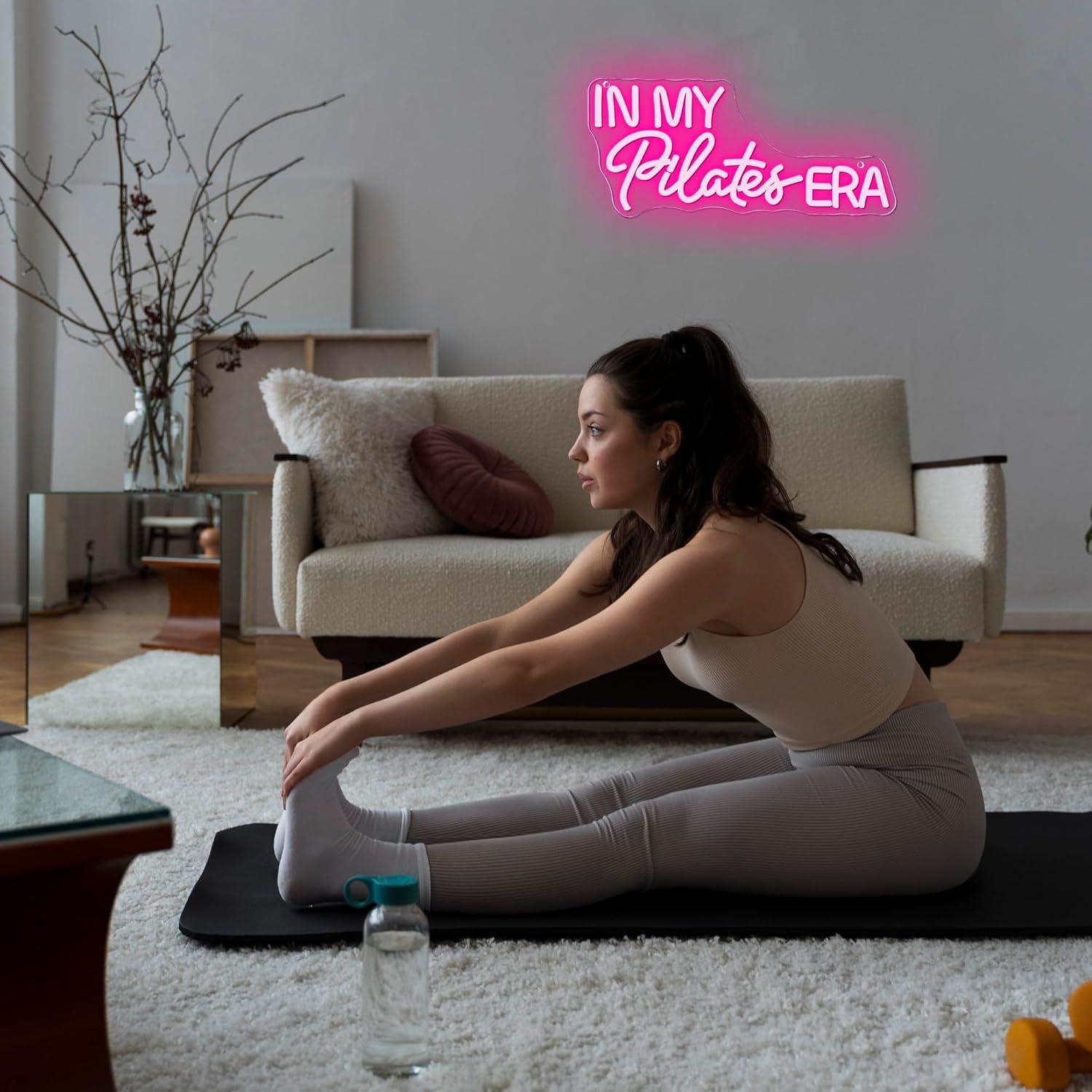 In My Pilates Era Neon Sign Di - огляд і ціна Yoga Fitness Room