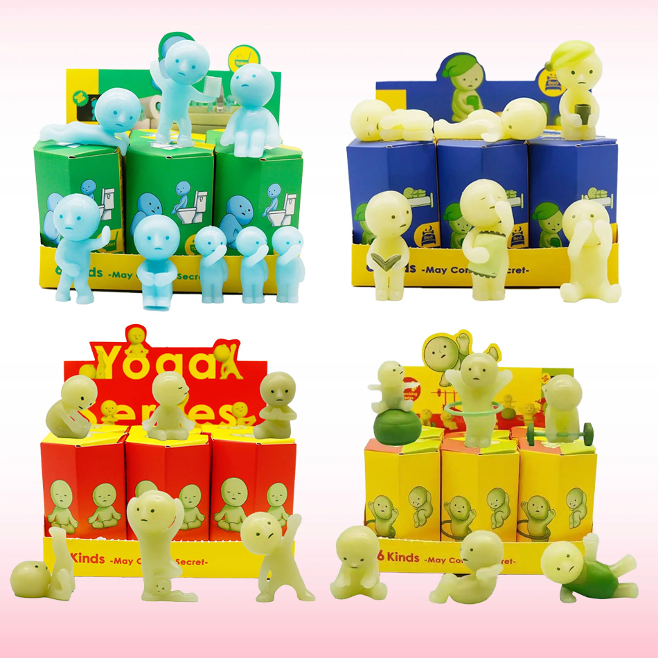 Glow In The Dark Mini Figure S - огляд і ціна Yoga Fitness Tva