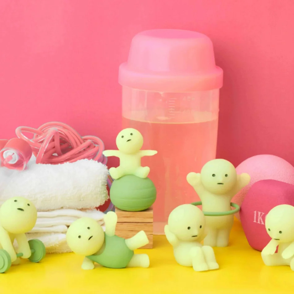 Glow In The Dark Mini Figure S - огляд і ціна Yoga Fitness Tva