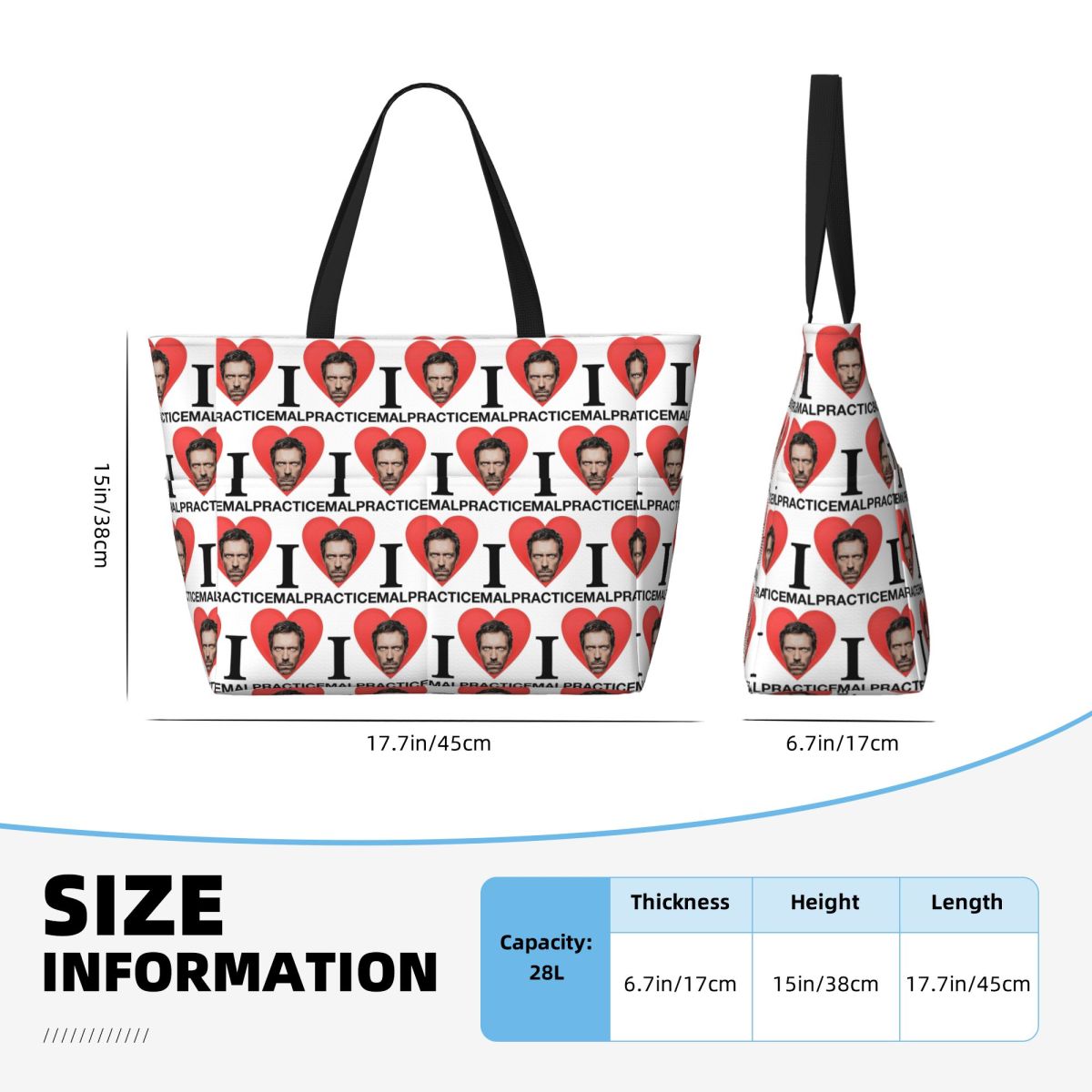 Dr House MD TV Beach Tote Bag  - огляд і ціна Yoga Fitness Tva