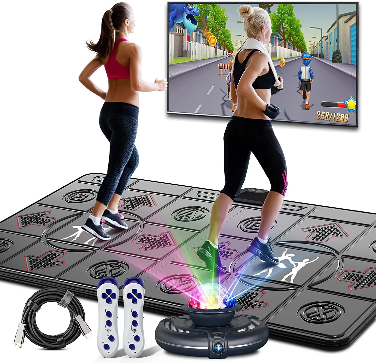 Wireless Double Dance Mat for  - огляд і ціна Yoga Fitness Tva