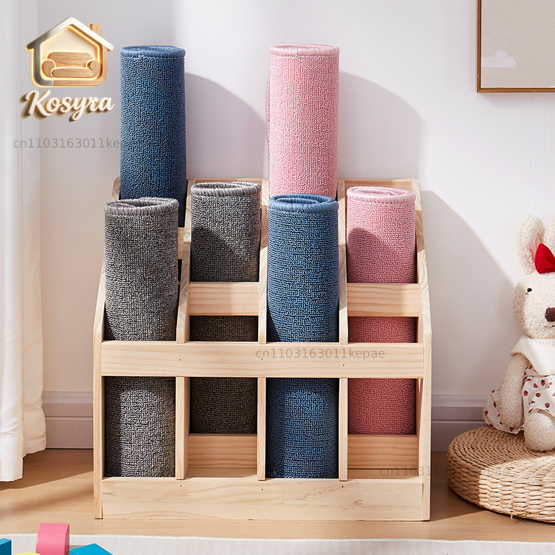 Solid Wood Floor Storage Rack  - огляд і ціна Yoga Fitness Room
