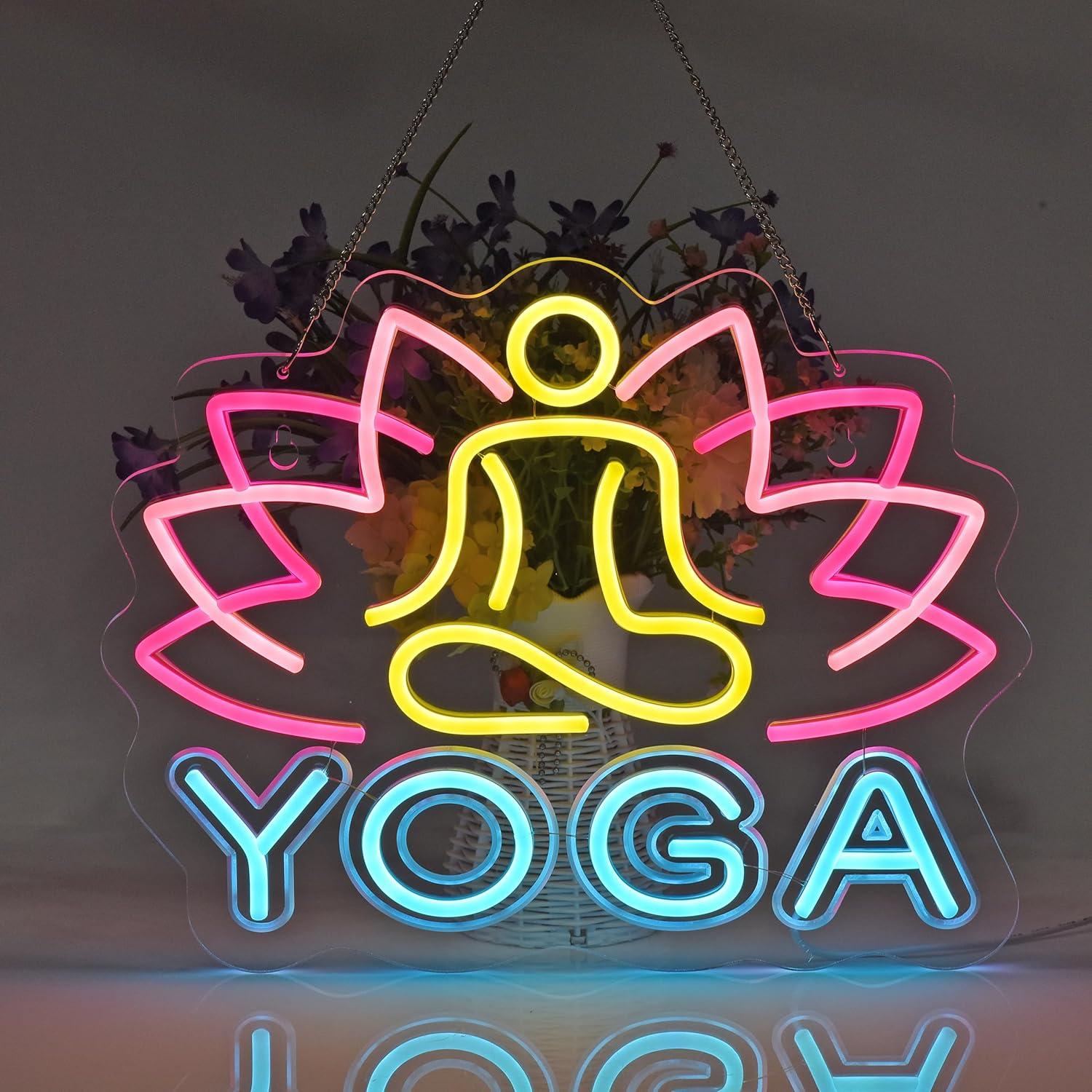 Yoga Neon Sign Neon Lights Han - огляд і ціна Yoga Fitness Room