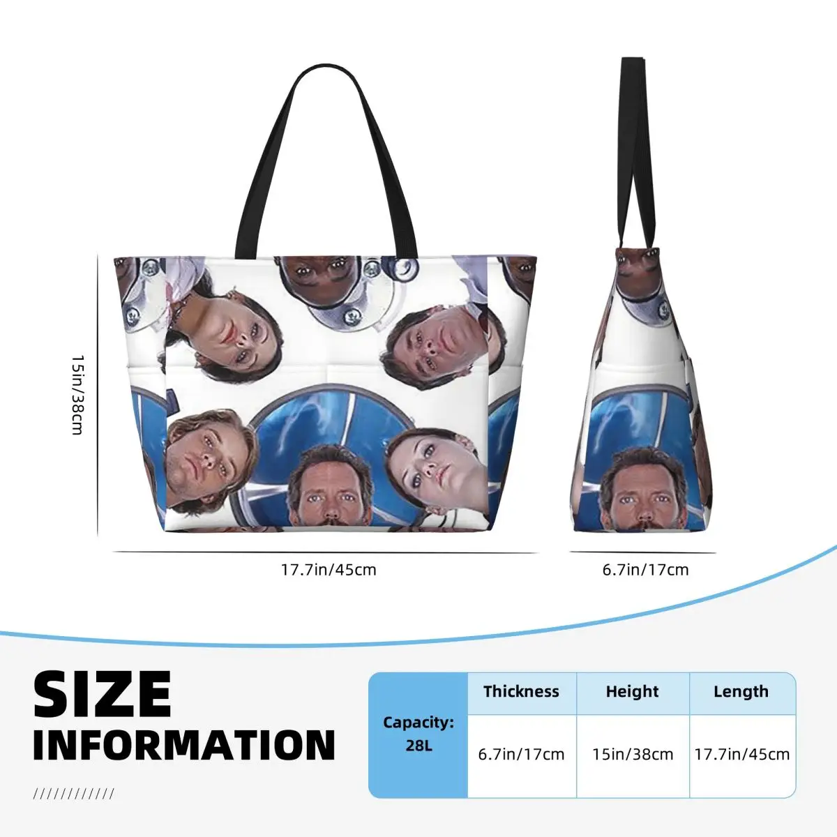 House MD TV Show Beach Tote Ba - огляд і ціна Yoga Fitness Tva