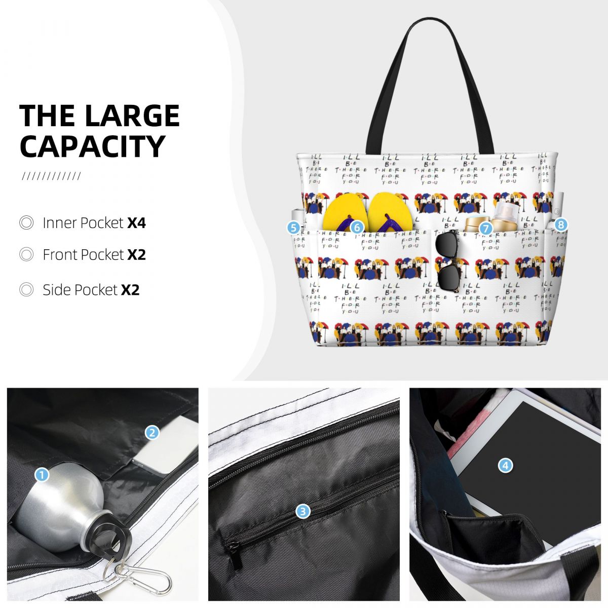 Friend TV Show Beach Tote Bag  - огляд і ціна Yoga Fitness Tva