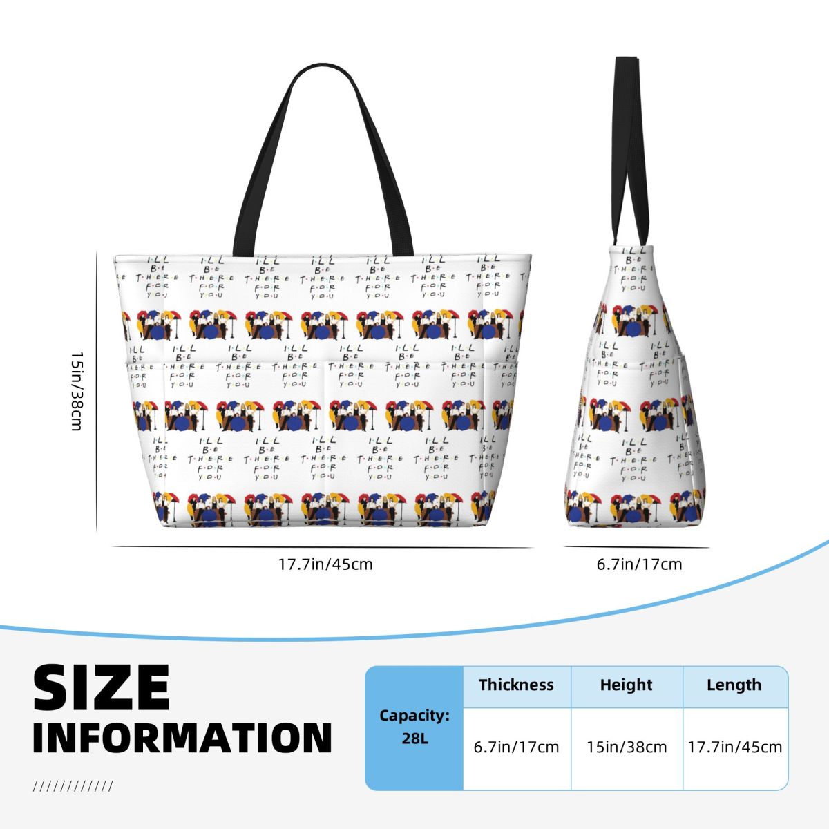 Friend TV Show Beach Tote Bag  - огляд і ціна Yoga Fitness Tva
