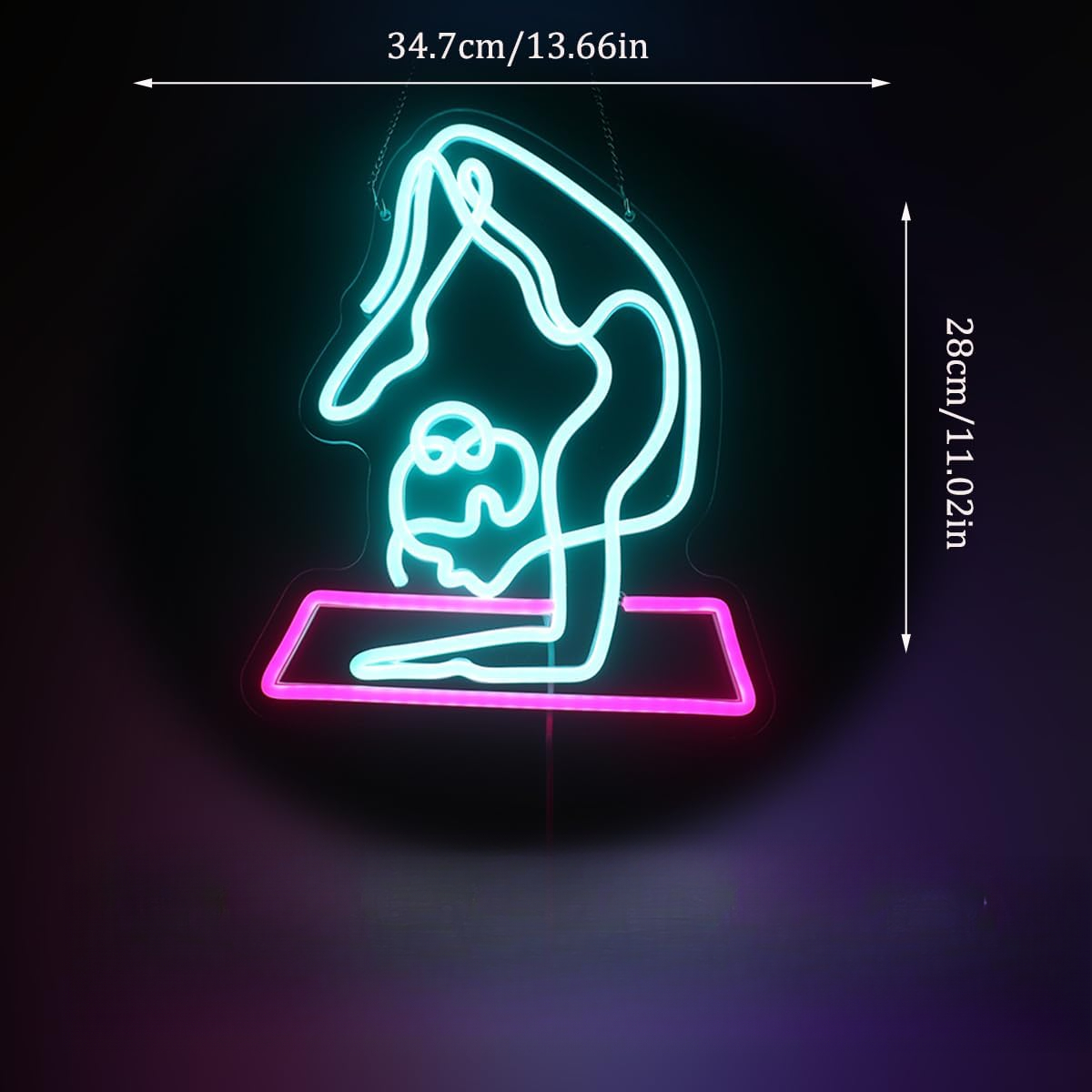 Yoga Neon Sign Dimmable Led Wa - огляд і ціна Yoga Fitness Room