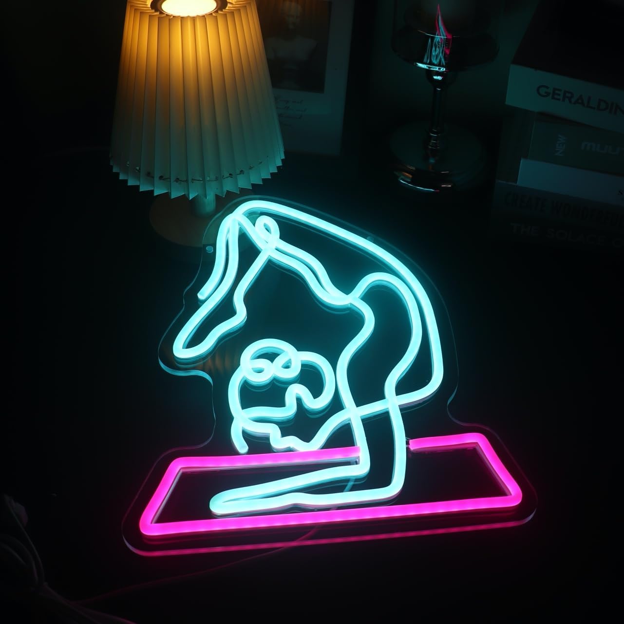 Yoga Neon Sign Dimmable Led Wa - огляд і ціна Yoga Fitness Room